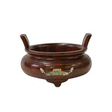 incense holder display - round wood ding display