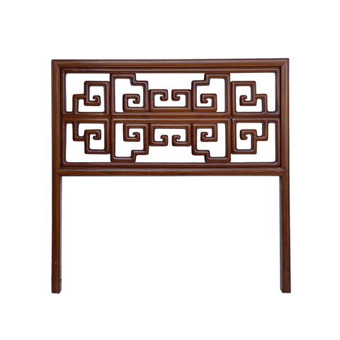 oriental wood panel - asian wood plaque - Ru Yi twin headboard