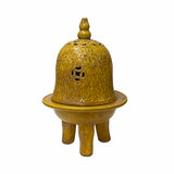 incense burner - mustard yellow ding 