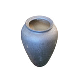Ceramic Rough Metallic Matte Black Pottery Marks Tall Vase Jar ws2060S