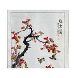 Chinese Color Ink Autumn Burn Brown Leaves Scroll Painting Wall Art ws2238S