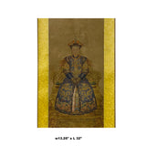 Chinese Qing Emperor Queen Portrait Scroll Painting Wall Art ws1973S