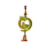 Crystal Glass Fengshui Fortune Green Pixiu Pendant Decor Tassel ws2189S