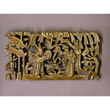 Oriental Chinese Vintage Boxwood Carving Framed Wall Decor ws2280S
