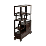 Chinese Vintage Solid Wood Curio Desktop Display Chest Stand ws2954S