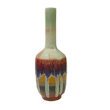 Chinese Ware Mixed Red Flame Glaze Ceramic Vase Display Art ws2759S