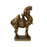 Handmade Chinese Metal Golden Rustic Camel Figure vs109S
