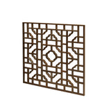 Square Raw Plain Wood Flower Geometric Pattern Wall Panel ws2929S