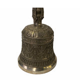 Handmade Silver Bronze Color Metal Tibetan Ritual Bell Display ws1833S