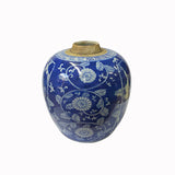 Oriental Handpaint People Theme Small Blue White Porcelain Ginger Jar ws2313S