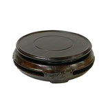 2.75" Oriental Fok Character Brown Wood Round Table Top Stand Riser ws2869AS