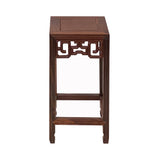 3" Chinese Brown Wood Square Tall Table Top Stand Display Easel ws2914AS