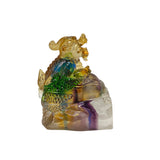 Crystal Glass Liuli Pate-de-verre Multicolor Pixiu Display Figure ws2093S