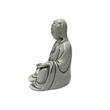 Small Vintage Finish Off White Color Porcelain Kwan Yin Statue ws2963S