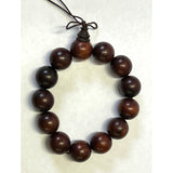 Chinese Zitan Rosewood Beads Hand Rosary Praying Bracelet ws2414S