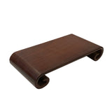 10" Oriental Brown Wood Scroll Rectangular Table Top Stand Display Easel ws2802AS