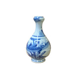 Chinese Red Blue White Porcelain Hand-painted Graphic Small Vase ws2839S