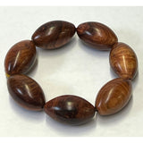 Chinese Rosewood Marquise Shape Beads Hand Rosary Praying Bracelet ws2413S