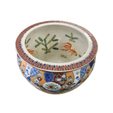 Oriental Vintage Porcelain Mixed Color Flower Graphic Pot ws2293S