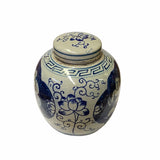 Chinese Oriental Small Blue White Twin Kids Porcelain Ginger Jar ws1858S