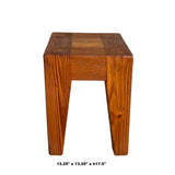 Natural Raw Draft Wood Rough Pattern Bold Square Stool Table cs7246S