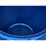Vintage Blue Flambé Glaze Finish Ceramic Large Planter Water Fish Pot cs7013S