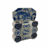 Blue White Porcelain Scenery Wall Hanging Vase Flower Planter ws1726S