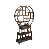 Chinese Round Top Tower Shape Display Curio Cabinet Room Divider cs7422S