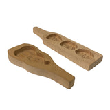 2 Pieces Wood Santa Tree Gourd Pattern Cake Soap Mold Board ws2441S