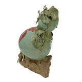 Handmade Light Green Ceramic Artistic Gourd Figure Display Art ws2804S