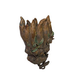 Clay Celadon Brown Mix Buddha Finger Fruit Shape Wall Hanging Vase ws2420S
