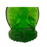 Liuli Glass Crystal Pate-de-verre Green Tara Bodhisattva Statue ws2094S