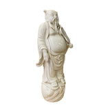 Chinese Off-white Porcelain Fat Old Man Dressing Figure ws2587S