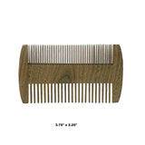 Set of 3 Chinese Brown Handmade Wood Simple Flat Top Combs ws2524S