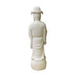 Chinese Off-white Porcelain Old Man Dressing Figure ws2586S