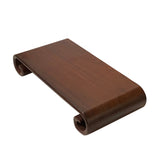 9.5" Oriental Brown Wood Scroll Rectangular Table Top Stand Display Easel ws2802BS