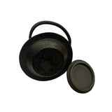 Handmade Quality Asian Cast Iron Teapot Shape Display Art ws2372S