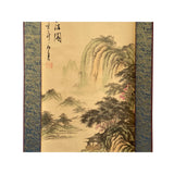 Chinese Calligraphy Writing Water Mountain Scenery Scroll Painting Wall Art ws2092S