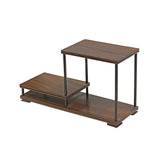 Natural Brown Wood Step Shape Table Top Curio Display Easel Stand ws2948S