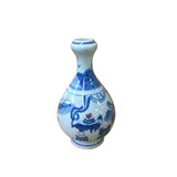 Chinese Red Blue White Porcelain Hand-painted Graphic Small Vase ws2839S