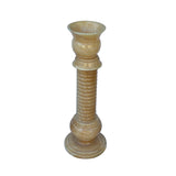 Yellow Color Alabaster Stone Column Floor Lamp Display ws1852S