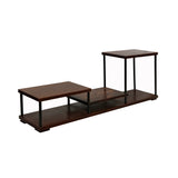 Natural Brown Wood Step Shape Table Top Curio Display Easel Stand ws2951S