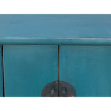 Chinese Bold Bolection Blue Moon Face End Table Nightstand cs7373S