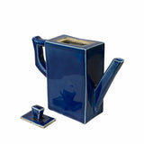 Navy Blue Porcelain Rectangular Shape Teapot Shape Display ws2360S