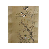 Chinese Color Ink Birds Small Flower on Tree Scroll Painting Wall Art ws2013S