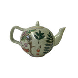 Crackle Pattern Light Green Porcelain Flowers Teapot Shape Display ws2595S