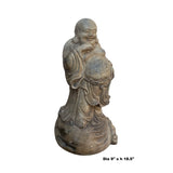Chinese Oriental Stone Zen Garden Small Happy Buddha Statue cs7122S