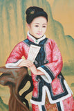 Chinese Ming dynasty lady portrait oil painting