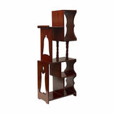 Chinese Brown Stain Rectangular Small Curio Display Stand ws1759S