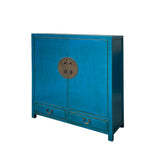 Oriental Benitoite Blue Moon Face Hardware Side Table Shoes Cabinet cs7470S